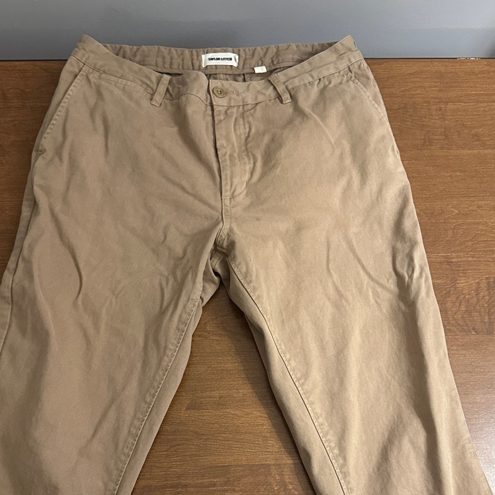 Taylor stitch foundation chino khaki 32-32 slim